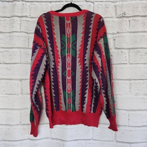 Pendleton Multicolor High Grade Western Wear Crew Neck Pullover Sweater Medium - Picture 6 of 12